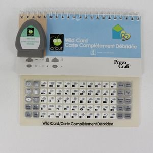 Cricut WILD CARD Cartridge With Keypad Overlay & Booklet (No Box)